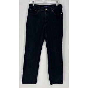 Trussardi Jeans Men’s 34x31 Dark Wash Denim Stretch Straight Leg Model 130